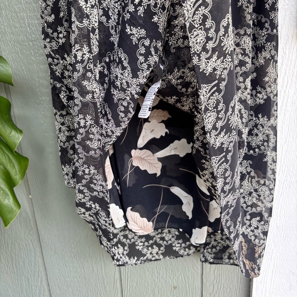 Sag Harbor Vintage y2k Reversible Boho Floral Skirt 16W - Picture 7 of 9